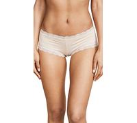 Hanky Panky Women's Organic Cotton Boyshort w/ Lace Chai Boy Shorts LG