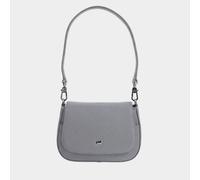 HANNA Flap Bag XS grau Damen - Leder