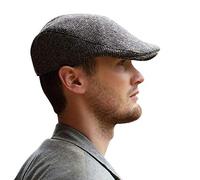 Hanna Hats Donegal Touring Cap Tweed Mütze (Graues Salz und Pfeffer, M)