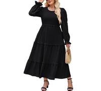 Hanna Nikole Kleid Langarm Festlich Damen Elegant GroßE GrößEn Abendkleider Kleid Herbst Cocktailkleider A Line Festliches Abendkleider HochzeitsgäSte Vintage Kleider Freizeitkleider Mit Taschen