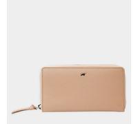 HANNA RFID Reißverschluss Geldbörse 16 Kartenfächer beige Damen - Leder