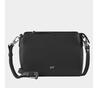 HANNA Umhängetasche Reißverschluss schwarz Damen - Leder