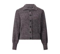 Hannes Roether - Strickjacke mit Puff-Ärmel - Größe L - grau