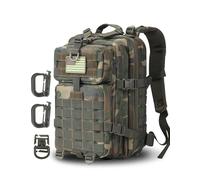 Hannibal Tactical 28L Militär Taktischer Rucksack US Cooper Rucksack Armee Assault Pack 3 Tage Bug Out Go Bag Trekking Wanderrucksack US Woodland