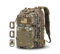 Hannibal Tactical 28L Militär Taktischer Rucksack US Cooper Rucksack Armee Assault Pack 3 Tage Bug Out Go Bag Trekking Wanderrucksack CP Camo