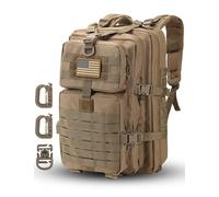 Hannibal Tactical 40L Militär Taktischer Rucksack US Cooper Rucksack Armee Assault Pack 3 Tage Bug Out Go Bag Trekking Wanderrucksack Coyote