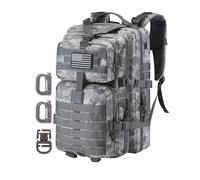 Hannibal Tactical Militär Taktischer Rucksack Cooper Rucksack Armee Assault Pack 3 Tage Bug Out Go Bag Trekking Wanderrucksack (40L,ACU)