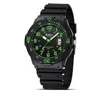 HANPOSH Herren Uhr Uhren Herren Analog Quarzuhr 30M wasserdichte Armbanduhren mit Datum Casual Designer Uhr für Männer Silikon Armband