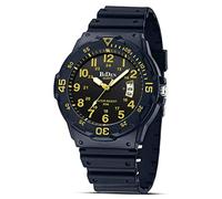 HANPOSH Herren Uhr Uhren Herren Analog Quarzuhr 30M wasserdichte Armbanduhren mit Datum Casual Designer Uhr für Männer Silikon Armband