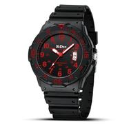 HANPOSH Herren Uhr Uhren Herren Männer Analog Quarzuhr 50M wasserdichte Armbanduhren mit Datum Casual Designer Uhr für Männer Silikon Armband