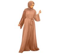 Hanraz abaya damen elegant dubai, Gebetskleidung Für Frauen -Abaya Damen Namaz Elbisesi Kadin Elegante Muslimische Kleider Khimar Jilbab Gebetskleid Arabische Muslim Maxikleid Islamische Kleidung