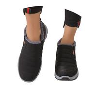 Hanraz boots damen braun, Winterschuhe Damen Gefüttert Herbstschuhe Elegant Stiefeletten Winter Winterstiefel Herren Vintage Moon Boot Freizeit Herbst Schneeschuhe Outdoor Winterboots Gr.36-48