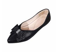 Hanraz Elegante Schuhe Damen, Ballerinas Damen Elegant - Leder Faltbar Mary Jane Ballerina Klassisch rutschfest Dirndl Schuhe Walkingschuhe Elegant Ballettschuhe Breite Barfußschuhe Sommerschuhe