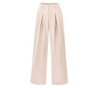 Hanraz Marlenehose Damen Sommer, Palazzo Hose Damen Business Stoffhose Anzughose Bequem Lockere Marlenehose Weite Hose Leicht Und Luftig Sommerhose Freizeithose