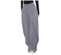 Hanraz Marlenehose Damen Sommer, Palazzo Hose Damen Business Weites Bein Marlenehose Anzughose Elegant Freizeithose Damenhose High Waist Stoffhose Weite Hose