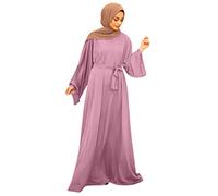 Hanraz muslimische kleider damen, Gebetskleidung Für Frauen -Abaya Damen Namaz Elbisesi Kadin Elegante Jilbab Khimar Muslim Maxikleid Muslimische Kleider Arabische Modest Dress Gebetskleid Kleidung