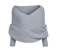 Hanraz schal mit ärmeln strick, Schal Mit Ärmeln Damen Festlich Warm Poncho Mittelalter Gestrickt Cape Dirndl Jacke Winter Elegante Umhang Schulterwärmer Schultertuch