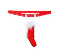 Hanraz Unterhosen Männer Weihnachten, Herren String Tanga Mini String Männer Slip Ouvert Für Männer Jockstrap Männer Tanga Unterwäsche Herren-Reizwäsche Jockstrap Witzige Unterhosen Für Männer