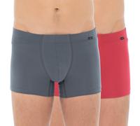 Hanro 2-er Set Trunks Rot & Grau