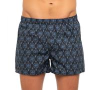 Hanro Boxershorts Dunkelblau mit Muster