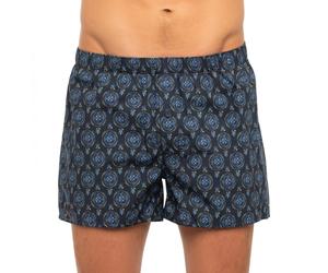 Hanro Boxershorts Dunkelblau mit Muster