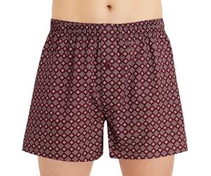 Hanro Boxershorts Orange & Braun mit Allover-Muster