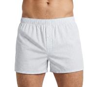 Hanro Boxershorts Weiß Kariert