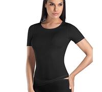 Hanro T-Shirt aus Baumwolle Modell 'Cotton Seamless' in Black, Größe S