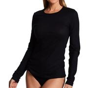 Hanro Longsleeve mit Rundhalsausschnitt in Black, Größe M