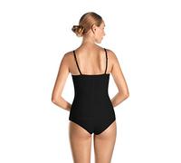 Hanro Unterhemd im 2-in-1-Look Modell 'Allure'- wattiert in Black, Größe 85B