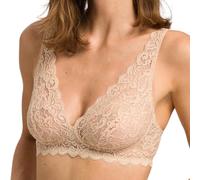 HANRO Damen Bügelloser Bügelloser BH Moments Soft BH 071465, Einfarbig, Gr. 85C, Beige (Skin 0274)