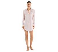 HANRO Damen Cotton Deluxe 1/1 Arm 90 cm Nachthemd, Rosa (Crystal Pink 071334), 50 (Herstellergröße: XL)