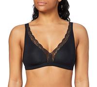 Hanro Damen Cotton Lace Soft Cup BH Bügelloser BH, per Pack Schwarz (Black 0019), 75B(Herstellergröße: 75B)