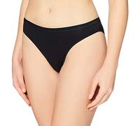 HANRO Damen Cotton Sensation Mini Brazilian Slip, Schwarz (Black 0019), 40 (Herstellergröße: S)