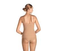 HANRO 2-in-1-BH-Top mit gepolsterten, gemoldeten Cups Modell 'ALLURE' in Beige, Größe 70C
