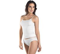 HANRO Damen Spaghetti Top Cotton Seamless (0101 white), Gr. L