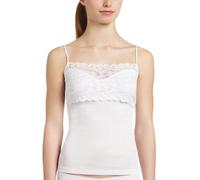 HANRO Damen Unterhemd NA, 1448 / Moments Spaghetti Top, Gr. 38/40 (S), Weiß (white 0101)