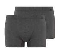 Hanro Trunks mit Label-Detail im 2er-Pack in Anthrazit Melange, Größe S