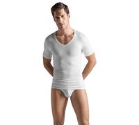 HANRO T-Shirt mit V-Ausschnitt in Weiss, Größe L