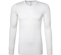 HANRO Longsleeve Herren Baumwolle weiß, 4 (S)