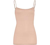 Hanro Unterhemd mit verstellbaren Spaghettiträgern in Beige, Größe S