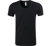 HANRO T-Shirt Herren Rundhals Baumwolle schwarz, 4 (S)