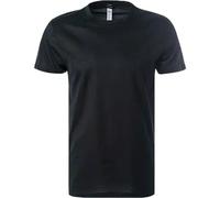HANRO T-Shirt Herren Rundhals Jersey-Baumwolle schwarz, S