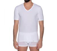 Hanro T-Shirt Weiß mit V-Ausschnitt