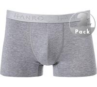 HANRO Herren Cotton Essentials Pants 2Pack Hipster, Grau (Light Melange 1961), XX-Large (2er Pack)