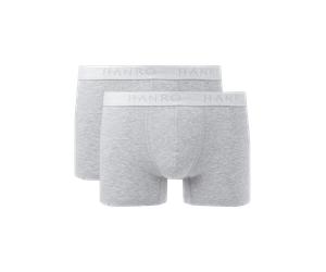 Hanro Trunks mit Label-Details im 2er-Pack in Hellgrau, Größe M