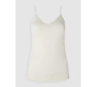 Hanro Unterhemd aus Merinowolle und Seide Modell Woolen Silk in Offwhite, Größe S