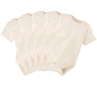 HANS NATUR Baby Body Kurzarm Bio Baumwolle 5er Set "pure basic" Gr. 74/80