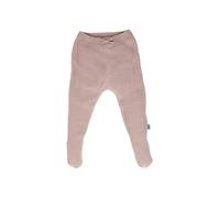 HANS NATUR Baby Hose mit Füßchen Bio-Baumwolle Strick rose Gr.50/56