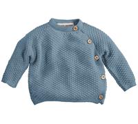 HANS NATUR Baby Jacke Schlüttli Bio-Baumwolle Strick blau Gr.74/80